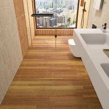 Madebyblanc 1 Roll Wood Grain Self-Adhesive Floor Sticker, 3 Colors Available, 40cm(15.7in) Width Waterproof Anti-Slip Anti-Oil Vinyl Flooring, Removable Cuttable Renter Friendly - Fan pear wood - View 4