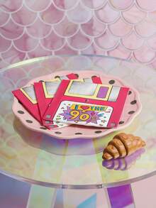 Joivida 2 Sets 90er Jahre Retro bedruckte Party Servietten, 20 Stücke/Set Einweg Soft Holzzellstoff Cocktail Servietten, bunte nostalgische "Ich liebe die 90er" Muster quadratische Papierservietten, saugfähig & strapazierfähig für Dining, Restaurants, Geburtstage, Junggesellinnenabschiede & thematische Partys, Veranstaltungen & täglichen Gebrauch - Mehrfarbig - Übersicht 4