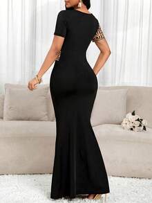 as.Vestido formal largo para mujer, vestido de trabajo para mujer, nuevos lanzamientos, vestido de graduación, vestido de cumpleaños, ropa de verano para mujer, vestido de trabajo de verano. - Multicolor 3 - Ver 3