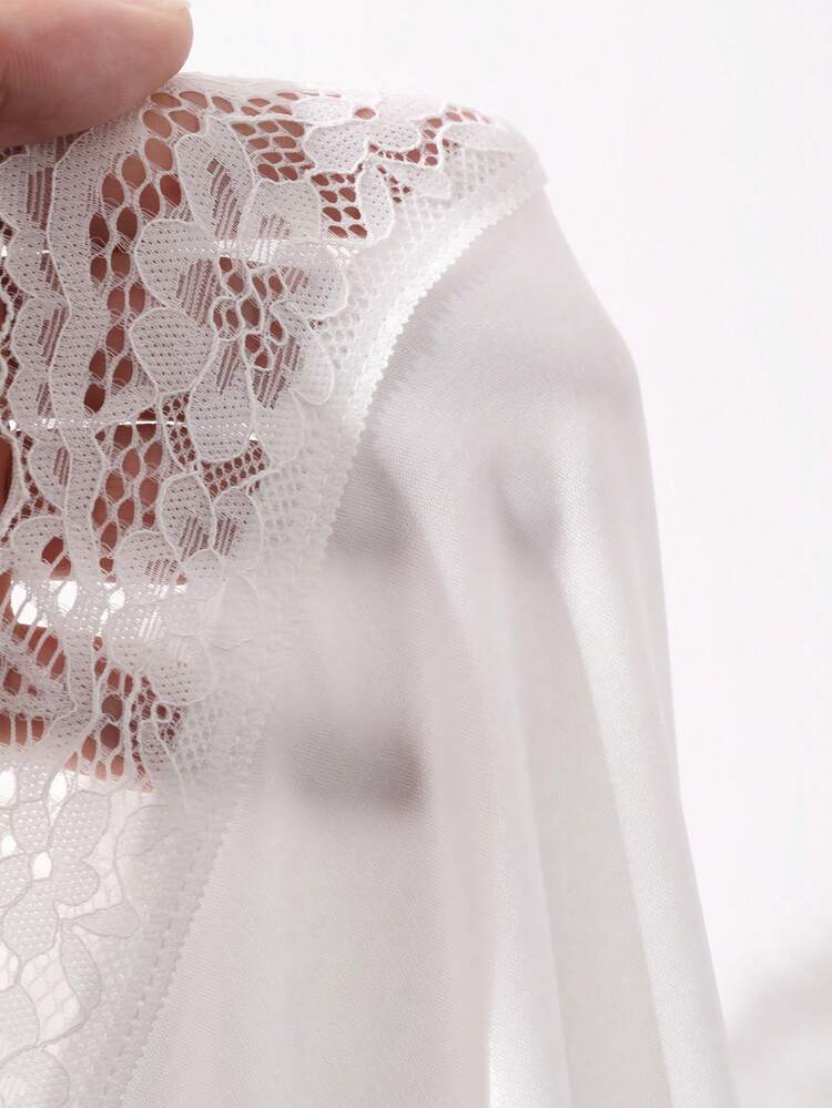 Women's Loose Lace Patchwork T-Shirt, Spring Sun Dresses For Women Summer