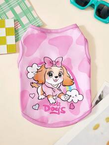 PETSIN 2pcs Multi-Color Bow Dog Cute Print, Comfortable And Soft, No Shedding Pet Vest - Multicolor - View 5