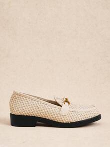 Rosivie Talons hauts à décoration métallique à la mode pour un port quotidien pour femmes - Beige - Voir 8