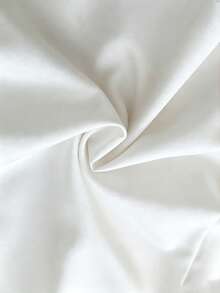 GlowEve Women's Solid Color Rhinestone Decor Side Slit Hem Elegant Culottes - White - View 3