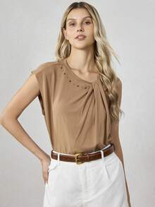 MOTF PREMIUM BLACK PIN BUCKLE CASUAL VERSATILE BELT - Brown - View 4