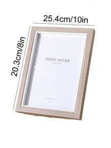 1pc Minimalist Photo Frame, Simple PC Photo Display Rack For Home Decor Valentine's Day, Valentines Wedding, Birthday - Maroon - View 7
