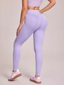 Sovereign Charm Quần Leggings Thể thao Nữ - Màu tím hoa cà - Xem 2