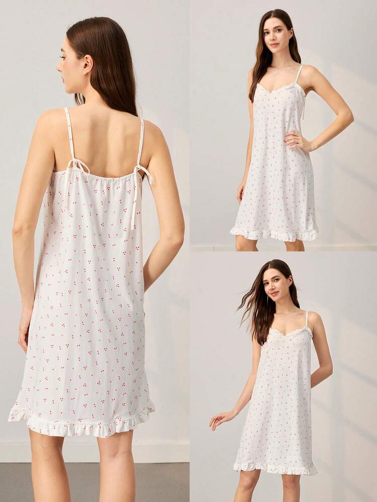 Cotton Yellow Sexy Nightdress