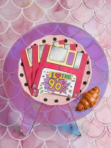 Joivida 2 Sets 90er Jahre Retro bedruckte Party Servietten, 20 Stücke/Set Einweg Soft Holzzellstoff Cocktail Servietten, bunte nostalgische "Ich liebe die 90er" Muster quadratische Papierservietten, saugfähig & strapazierfähig für Dining, Restaurants, Geburtstage, Junggesellinnenabschiede & thematische Partys, Veranstaltungen & täglichen Gebrauch - Mehrfarbig - Übersicht 2
