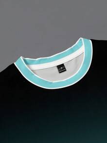 Gym Rark Men's Round Neck Gradient Short Sleeve Loose Casual Fitness Sports Set, Summer, Gym - Multicolor - View 4
