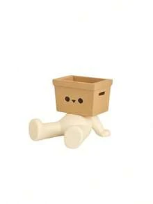 Joivida 1Pc Cute Slouchy Sitting Pen Holder, PLA 3D Creative Wooden Man Style Desk Organizer, Japanese Aesthetic Desk Decor, Cute Pen Cup Stationery Storage For Pens, Pencils, Makeup Brushes, Perfect Desk Accessory For Office, Home, School, Great Gift - multicolor - View 14