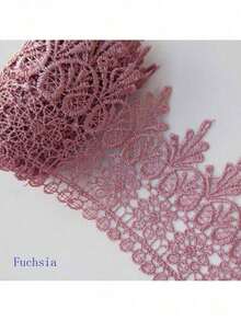 花卉蕾丝花边饰边 9.5厘米宽 缎带花边装饰 婚纱点缀 礼品派对装饰 贴花 DIY缝纫工艺品 - 彩色 - 查看 15