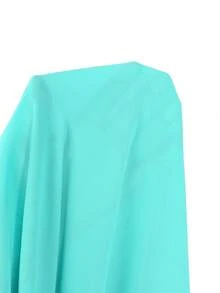 Swim Basics 女士纯色七分袖防晒沙滩度假和服罩衫 - 薄荷綠 - 查看 5
