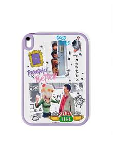 FRIENDS X SHEIN Friends Nostalgic Leather Texture Anti-Drop Protective Flat Protective Case - Multicolor - View 6