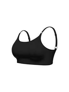 SHAPORA Conjunto de 3 peças de sutiã sem aro com alças ajustáveis para mulheres plus size - Multicolorido - Ver 17