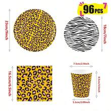 Colorful Polka Dots Disposable Plates, Napkins And Paper Cups Party Set, Serves 24 Guests. This Disposable Paper Party Tableware Is Suitable For Birthdays, Weddings, Themed Parties And Family Picnics. - View 7