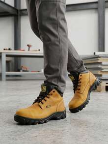 Men Industrial & Construction Boots - Cafe - View 1