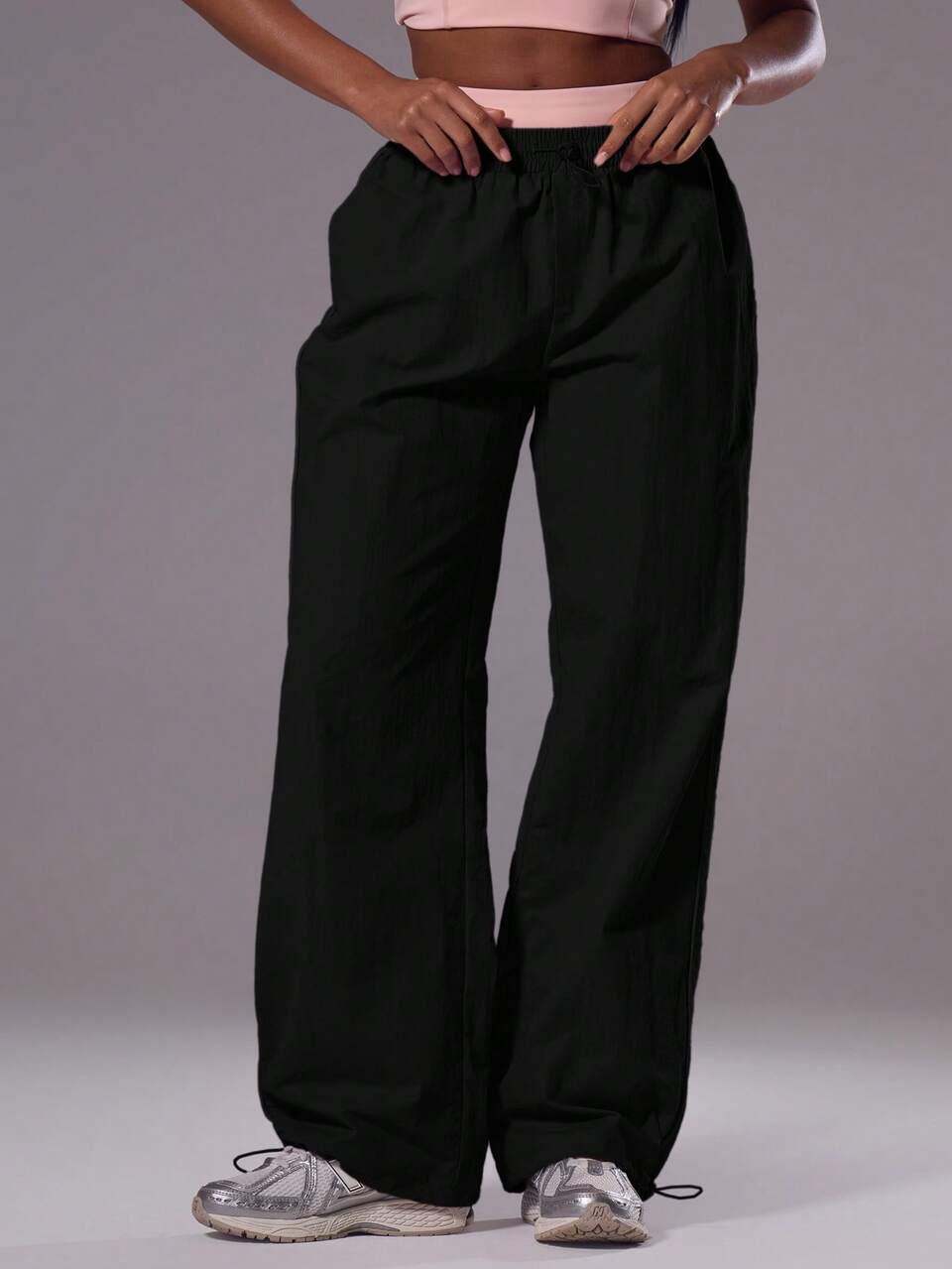 Einstellbare, leichte, aktive Schale Hose für Training, Gym, Sport, Pilates, Fitness und Alltag, Hibiskus