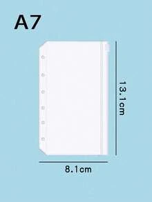 SHEIN A6,A5,A7 Or 2sets OfA6 Clear PVC ZipperBags - Clear - View 10