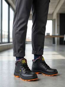 Men Industrial & Construction Boots - Negro Naranja - View 3