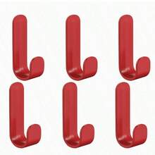 6 Ganchos de pared multiusos, perfectos para organizar llaves, ropa, toallas, etc., ganchos adhesivos impermeables y autoadhesivos - Multicolor - Ver 13