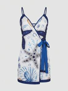 Vaclyn South American Floral Print Chiffon Cover Up For Women - Multicolor - View 7