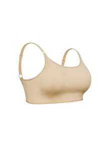 SHAPORA Conjunto de 3 peças de sutiã sem aro com alças ajustáveis para mulheres plus size - Multicolorido - Ver 11