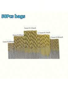 Bộ 100/50 mũi khoan thép tốc độ cao phủ titan, đầu 135° thích hợp cho đồ thủ công DIY, chế biến gỗ, chạm khắc và làm đồ trang sức - Phạm vi kích thước từ 1/25 inch đến 1/8 inch, kim loại hình trụ, mũi khoan xoắn cho kim loại, gỗ, nhựa, lý tưởng để cải thiện nhà cửa, dụng cụ đơn giản, tiện lợi và thiết thực - Nhiều màu - Xem 14
