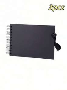 1pc/3pcs A5 Set Photo Album, Scrapbook, Creative Bow Doodle Pages, Collectible Commemorative Album Set - Multicolor - View 11
