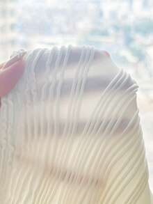 SHEIN 儿童夏季假期休闲海星贝壳吊带纯白色纹理针织上衣沙滩奶油色贝壳泳装沙滩优雅休闲假期 - 白色 - 查看 7