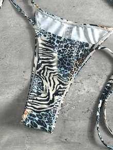 Bonvoyette Women's Fashion Beach Vacation Bikini Set - Multicolor - View 8