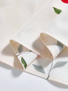 Rusticease 大码女式碎花V领七分袖休闲衬衫 - 彩色 - 查看 7