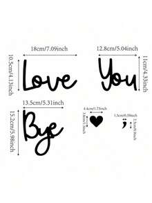 3PCS Boho Farmhouse Love You More Wooden Signs Wall Art Set Reusable Home Decor Warm Family Gift - multicolor - View 6