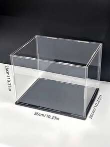 Display Case For Collectibles Assemble Clear Acrylic Box Alternative Glass Case For Display Action Figures Home Storage & Organizing Toys - Black - View 19