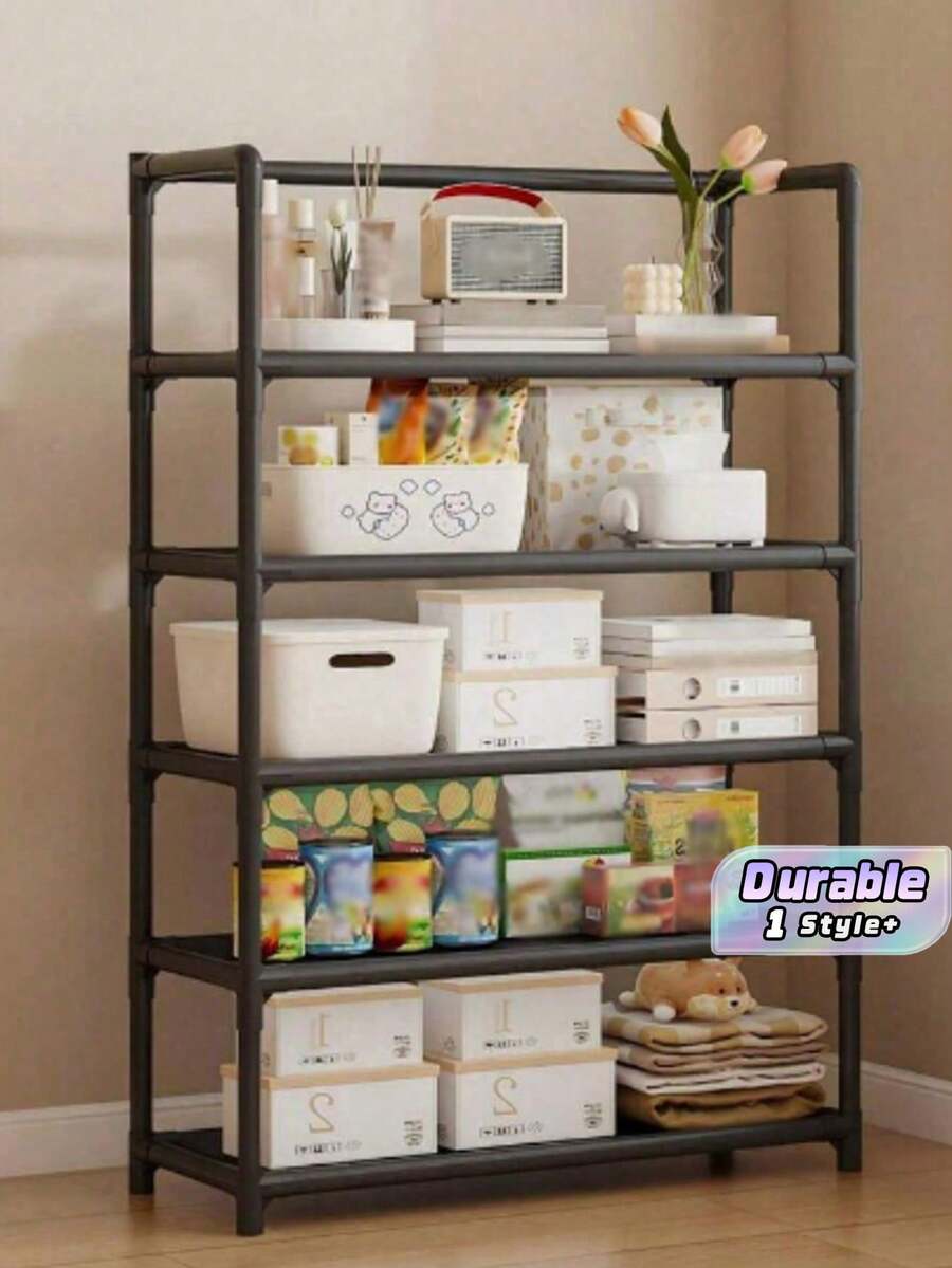 1 Kệ lưu trữ nhiều tầng, có thể điều chỉnh độ cao, chống ẩm và nấm mốc, dễ lắp đặt, không gian lưu trữ rộng rãi, dễ di chuyển, dễ vệ sinh, kệ đựng đồ gia dụng, kệ trưng bày trên sàn phòng ngủ, kệ đựng đồ ăn nhẹ và thực phẩm đơn giản và bền, kệ để giày dép, được làm từ sự kết hợp giữa các bộ phận nhựa + ống sơn + vải không dệt, lắp ráp đơn giản, phù hợp với nhiều mục đích sử dụng. - Nhiều màu - Xem 1
