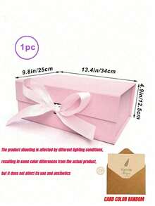 Foldable Thick Cardboard Gift Box For Gift Packaging, Rectangular Magnetic Lid For Groom's Proposal Box, With Ribbon, Wedding And Birthday Gift Packaging - Multicolor - View 13