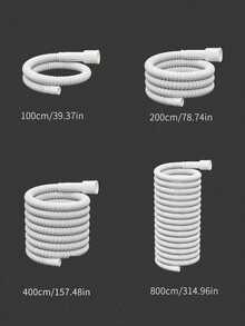 Universal Faucet Extension Hose Cuttable 1m 2m 4m 8m Flexible Heavy Duty Leakproof Connector Bathroom Kitchen Washing Machine Outdoor Garden Yard Watering Tool Easy Install - White - View 9