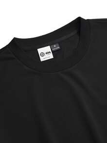 Men's Short Sleeve Crew Neck T-Shirt With Minimalist Print, Olive Green Graphic Tee, Oversized Printed Crop Top For Men, Unisex Washed T-Shirt. Y2K Style, Fashionable Style, Cute Style, Casual Style, Women's Blouses > Clothing. 230g (Sizes S-XXXL) - 5 - 查看 4