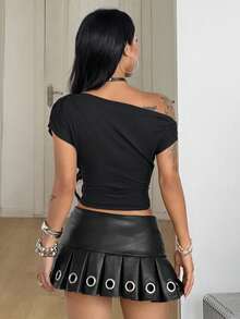 2 piezas Camisetas de mujer - Negro - Ver 6