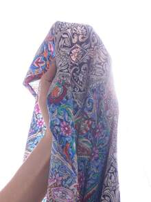 Rusticease Plus Size Women Allover Print Casual Versatile Daily Wear Coat Beach Rodeo Business Dinner Autumn - Multicolor - View 8