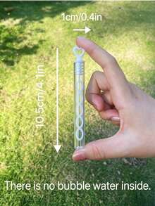 MINKOJA Heart-Shaped Porous Mini Bubble Wand, Wedding Love Bubble Wand, Party Gift, Suitable For Weddings, Parties And Celebrations (Bubble Solution Not Included) - White heart - View 4