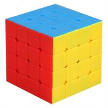 4x4x4 速拧魔方，原装专业益智玩具，62mm 全尺寸高级版，转动顺滑快速，经久耐用，无贴纸 PVC 彩色魔方，适合儿童、成人、初学者和高级玩家的益智脑力训练益智游戏玩具，经典解压益智玩具，是比赛练习、派对礼物、生日礼物、家庭娱乐收藏的理想之选。 - 彩色 - 查看 3