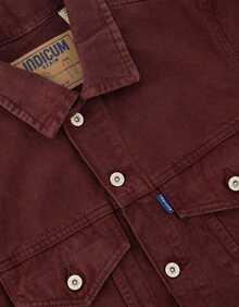 SET OF 2 BASIC DENIM JACKETS WINE/BEIGE INDICUM MEN - 彩色 - 查看 3