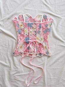 aje de doble capa y hombros descubiertos, estilo sexy europeo y americano, top bordado calado, atuendo de discoteca blanco para mujer, para salir, vestido de invitada de boda, otoño/invierno - Multicolor 3 - Ver 2