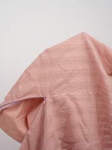 SHEIN EZwear Lotus Root Rosa Ärmlös Miniklänning Utan Rygg Dam - Dammrosa - Visa 8
