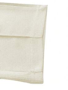 Manfinity Homme Solid Color Regular Shoulder Short Sleeve Front Button Casual Daily Outfit - Beige - View 4