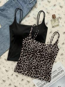SHEIN PETITE CURVE Áo camisole mùa hè cỡ lớn, đa năng, có đệm mút, ôm sát, không lưng. - Nhiều màu - Xem 8