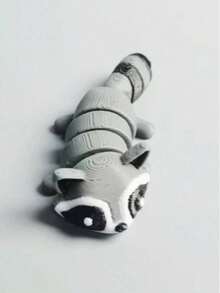 POKOJA LAND A Printed Little Raccoon Toys, Stress Toys, Sensory Toys, Squishy Toys, Toys For Boys And Girls, Sturdy Plastic Ornaments For Desks And Home, Perfect Gift For Christmas And Halloween Presents. - Multicolor - View 11