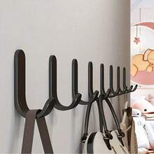 6 Ganchos de pared multiusos, perfectos para organizar llaves, ropa, toallas, etc., ganchos adhesivos impermeables y autoadhesivos - Multicolor - Ver 9