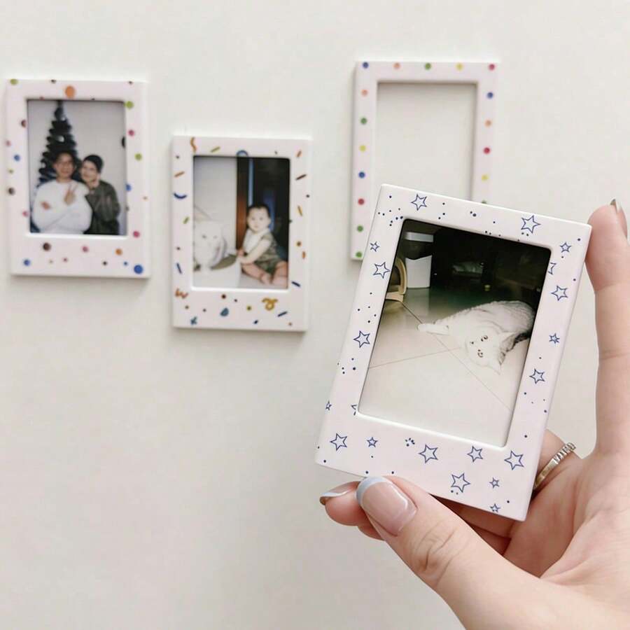 Khung ảnh từ tính, nam châm tủ lạnh, khung ảnh mini, khung ảnh 3 inch, tự lắp ráp, trang trí tường ảnh. - nam châm tủ lạnh - Xem 1