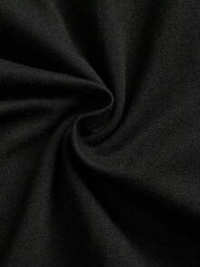 SHEIN 大码女士撞色休闲舒适内衣套装 - 黑與白 - 查看 2